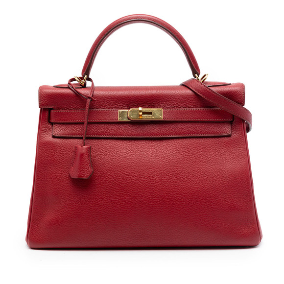 Hermes Handbags - Pre-Loved Hermes Clemence Kelly II Retourne 32